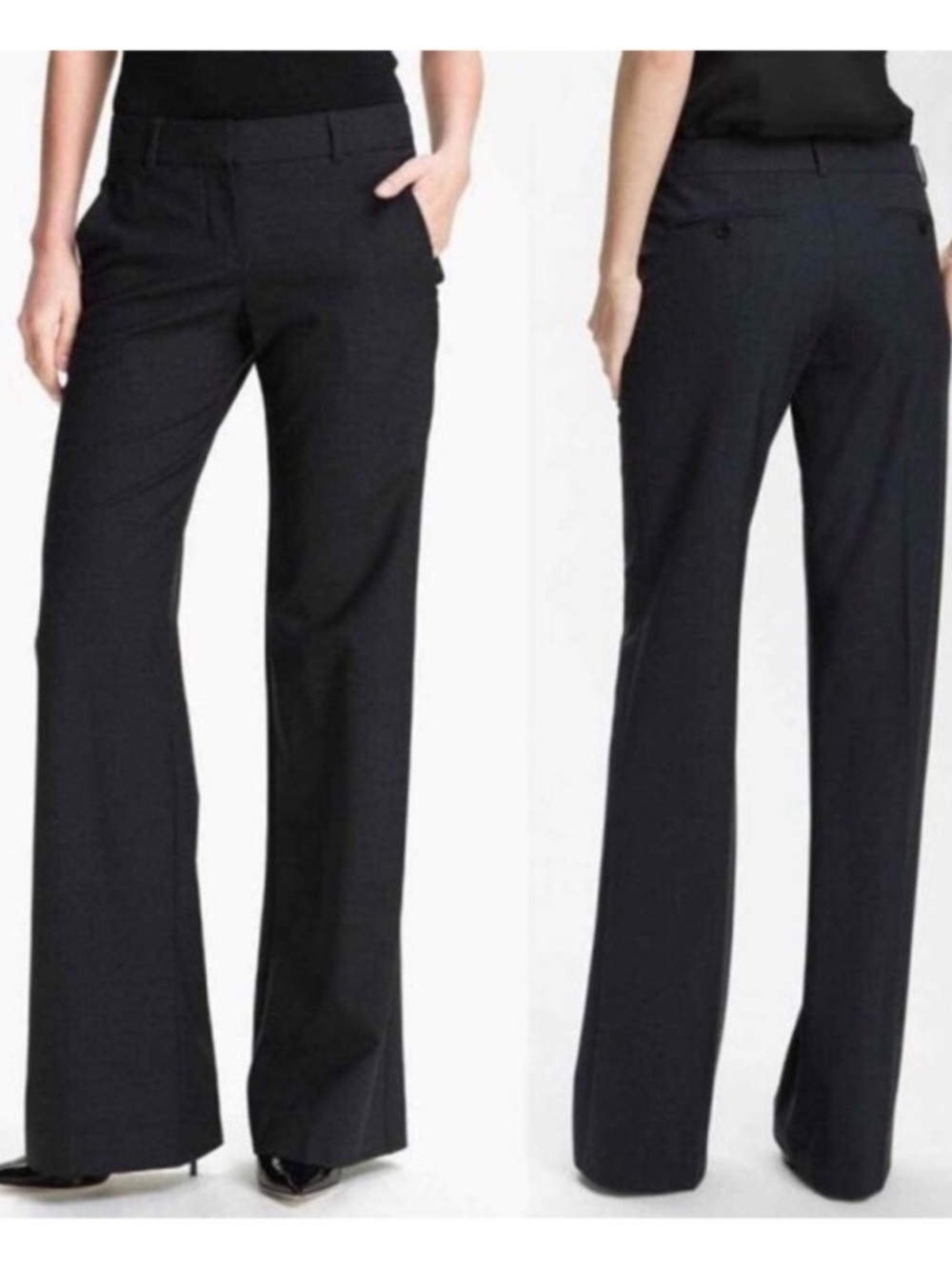 Theory Trousers Black EUC 10 Cotton